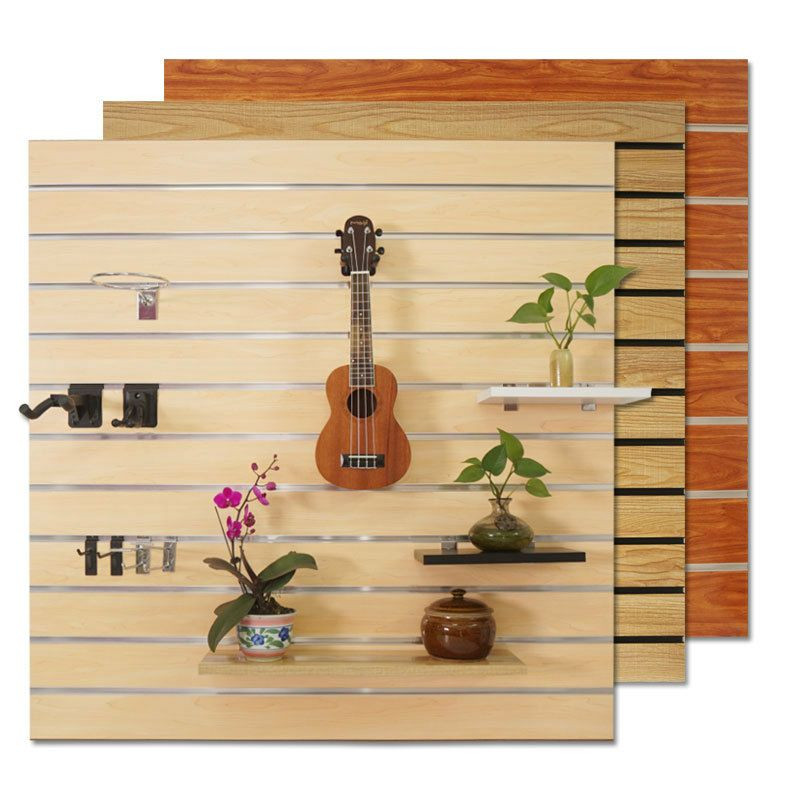 Présentoir En Bois De Panneau De Cheville,  D'affichage De Présentoir De Bijoux, Présentoir À Panneaux Rainurés Avec Bandes De Fosse, Bande De Rainure En Alliage D'aluminium