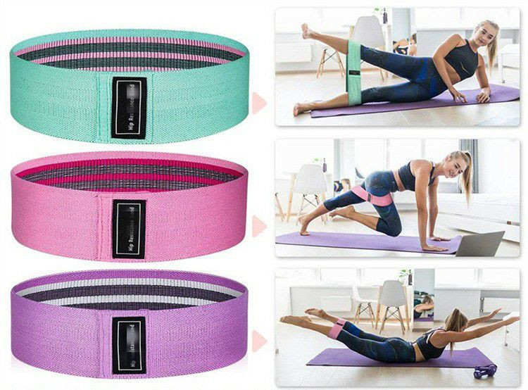 Tissus élastique de résistance, la bande de remise en forme, bande élastique, Rague de résistance de la courroie de fitness sport.
