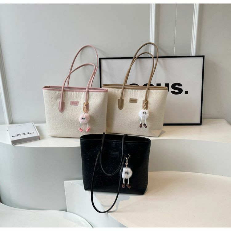 Sac fourre-tout en toile portable à la mode, Sac à bandoulière polyvalent pour femmes