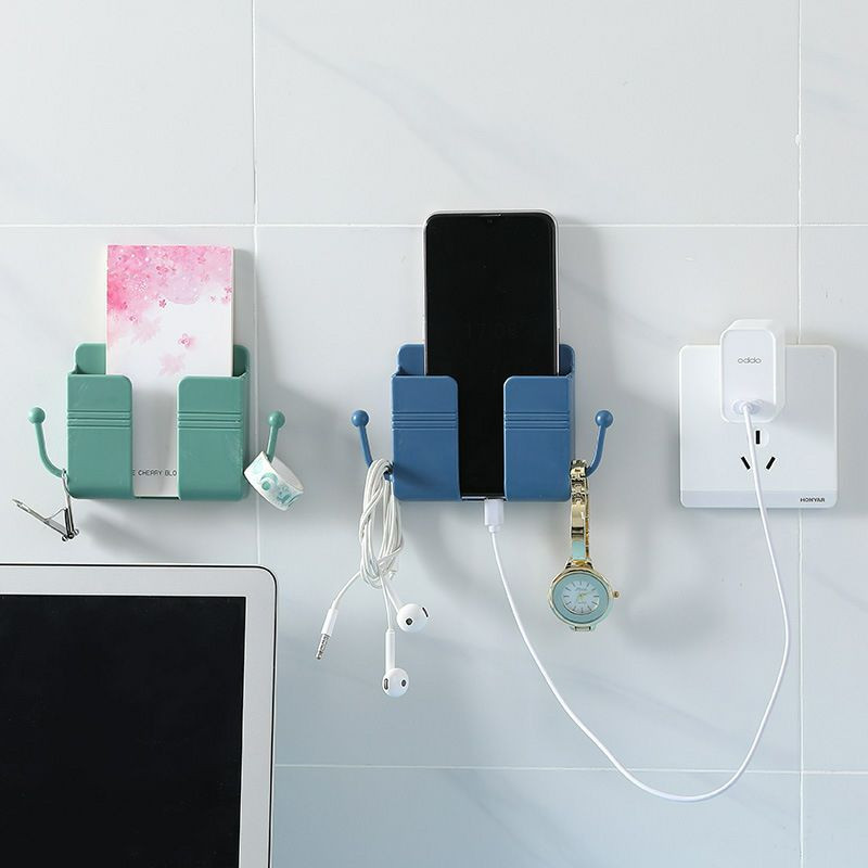 Nouveau support Adhésif pour téléphone portable, télécommande, organisateur mural, boîte de rangement, crochet de chargeur mural, station de chargement de câble,   support multifonction Adhésif