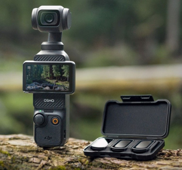 DJI Pocket3 Osmo Pocket tout neuf en carton Gimbal Caméra Portable de Voyage Vlog Vidéo en Direct (tout accessoirs compris)